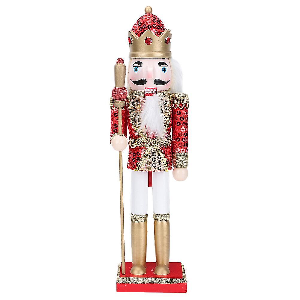 Wooden Nutcracker Ornament Wooden Nutcracker Craft Christmas Nutcracker-hao