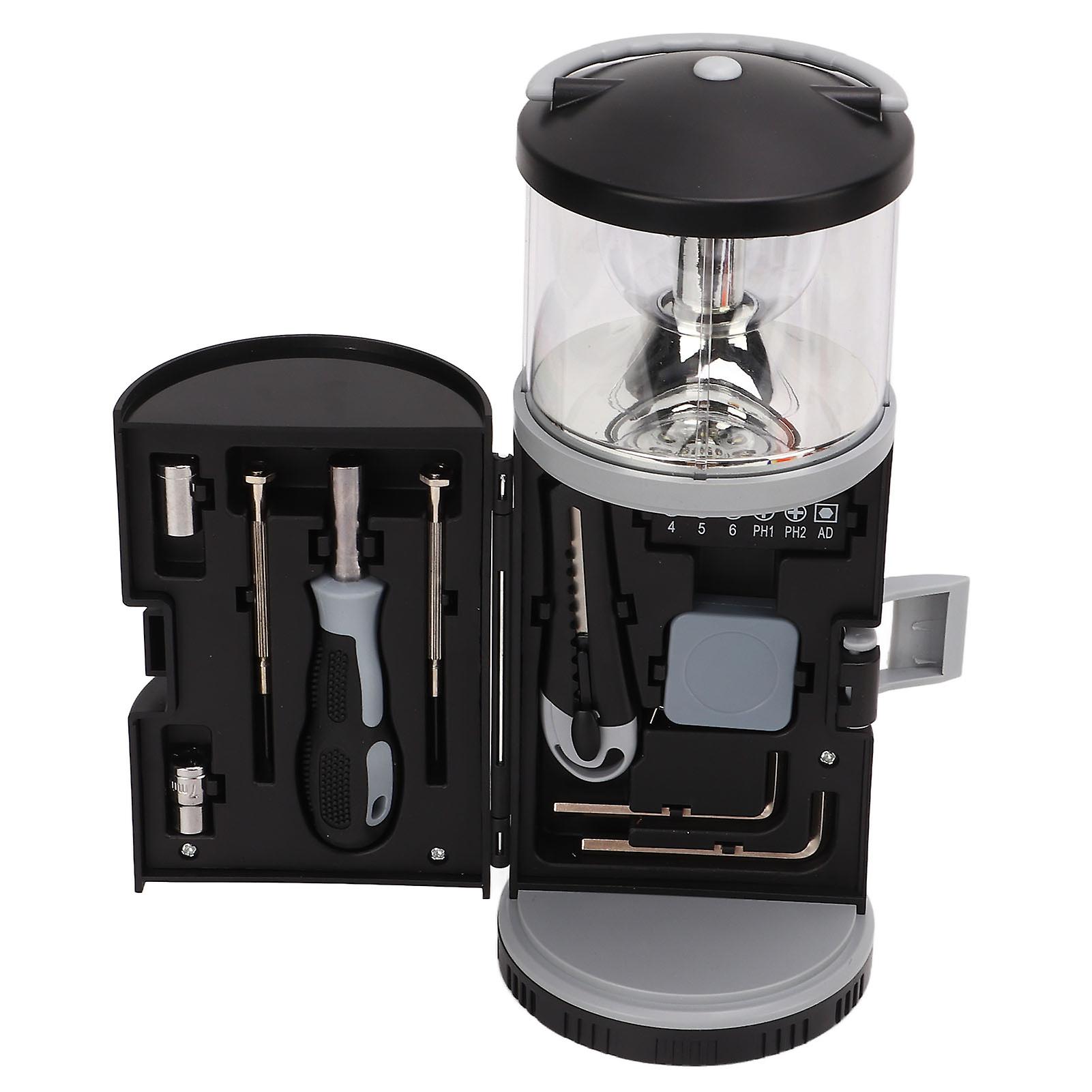 Multifunction Lantern Hardware Tool Set with 3 AA Battery Power
