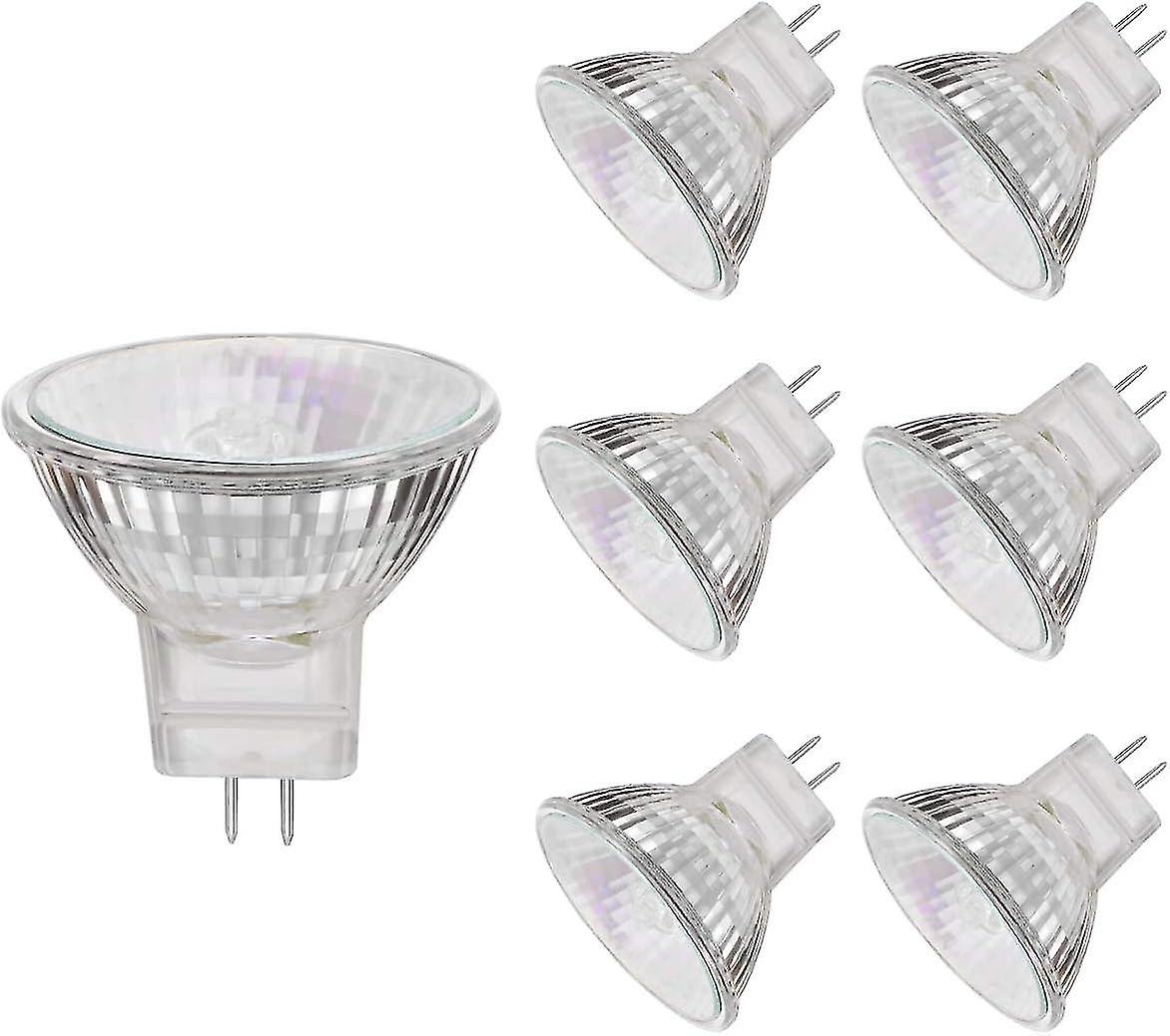Mr11 Halogen Light Bulbs, 20w 12v Mr11 Gu4 Halogen Spot Bulbs Lamp, Warm White,pack Of 6