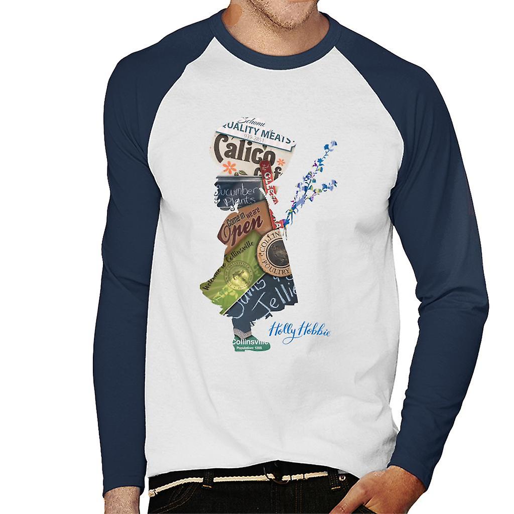 Holly Hobbie Welcome To Collinsville Men's Baseball Long Sleeved T-Shirt