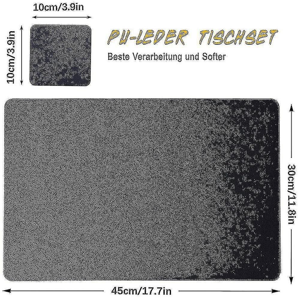 8-Piece Washable PU Artificial Cushion Set - Waterproof and Wipeable