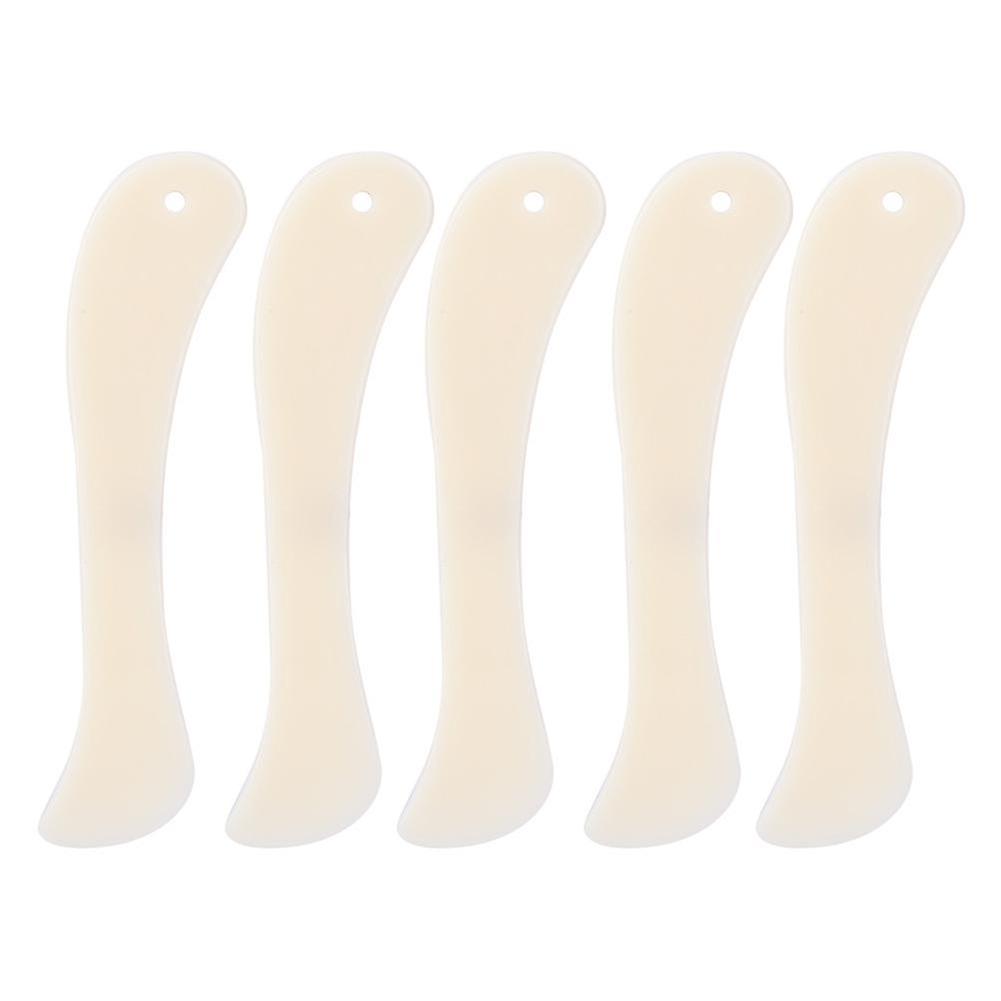 5pcs Short Type White Plastic Diy Handmade Edge Trimming Folder - Leather Craft Sewing Tool Accessories
