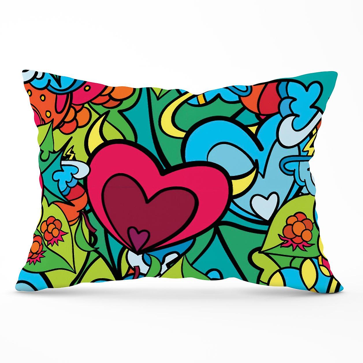Hippie Psychedelic Pattern Cushions