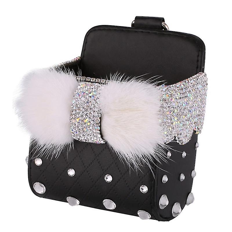 Pv Leather Storage Pouch For Car Use