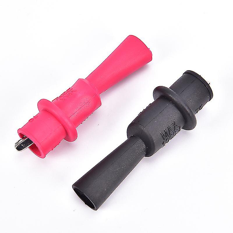 1 Pair Alligator Crocodile Test Clip Clamp For Fluke Multimeter Tester Probe