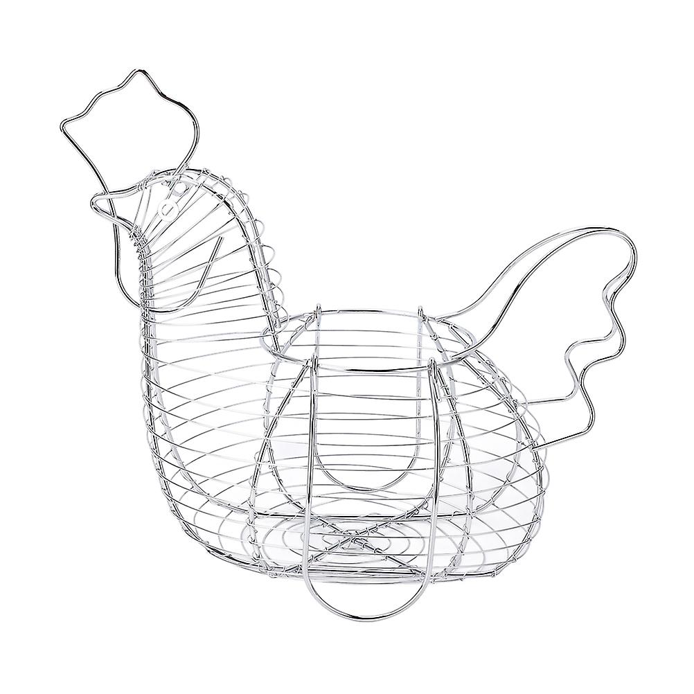 Wrought Iron Fruit Basket Woven Egg Basket