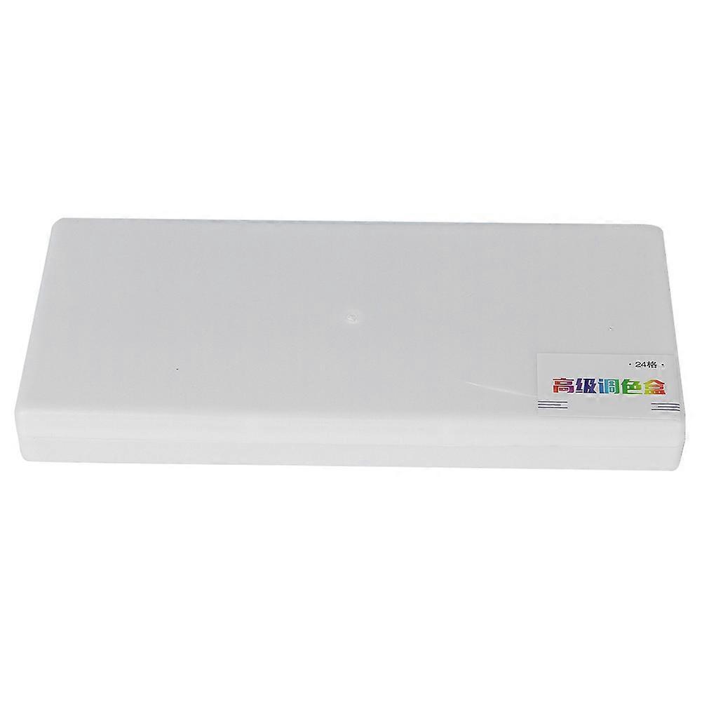 Square Pigment Paint Box Color Mixing Painting Palette For Watercolorgouache Acrylic(24 Grids)