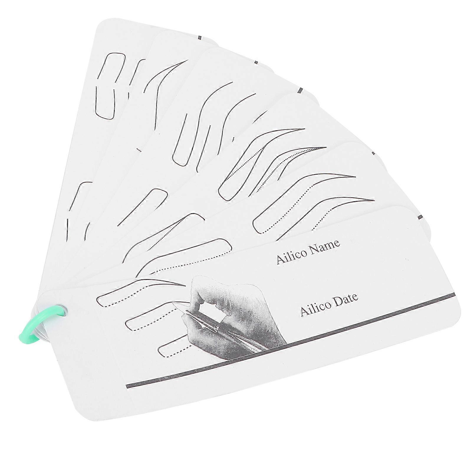 Microblading Eyebrow Practice Stencils Tool Eyebrow Drawing Paper Template Mold