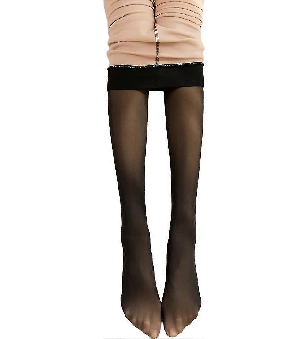 Kobiety Magic Extra Thick Warm Winter Double Lined Stretch Thermal Fleece Tights Flaw Less Sheer Tights Podnóżki Cieplejsze nogi