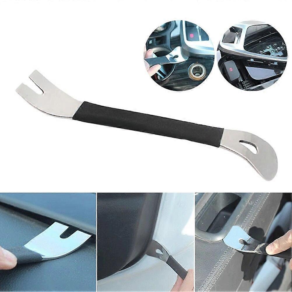 Car Trim Removal Tool Stainless Steel Durable Two~end Trim Removal Level Pry Tools Door Panel Audio Terminal Fastener RemovTools ST1M103