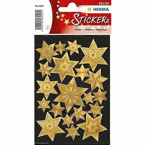 GOLD 浮雕 Herma Stars 装饰贴纸不干胶装饰贴纸