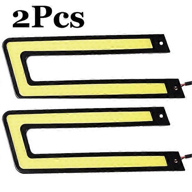 Universal Car Styling COB LED DRL Daytime Running Light Auto DC 12V Bright LED DRL External Light for Car Driving Fog Lamp