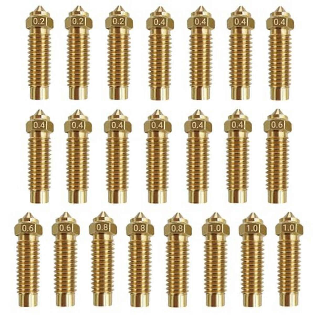 22PCS Brass Nozzles Kit for Neptune 4 Plus, 3D Printer Nozzles Kit for Neptune 4 Plus/Neptune 4 Max
