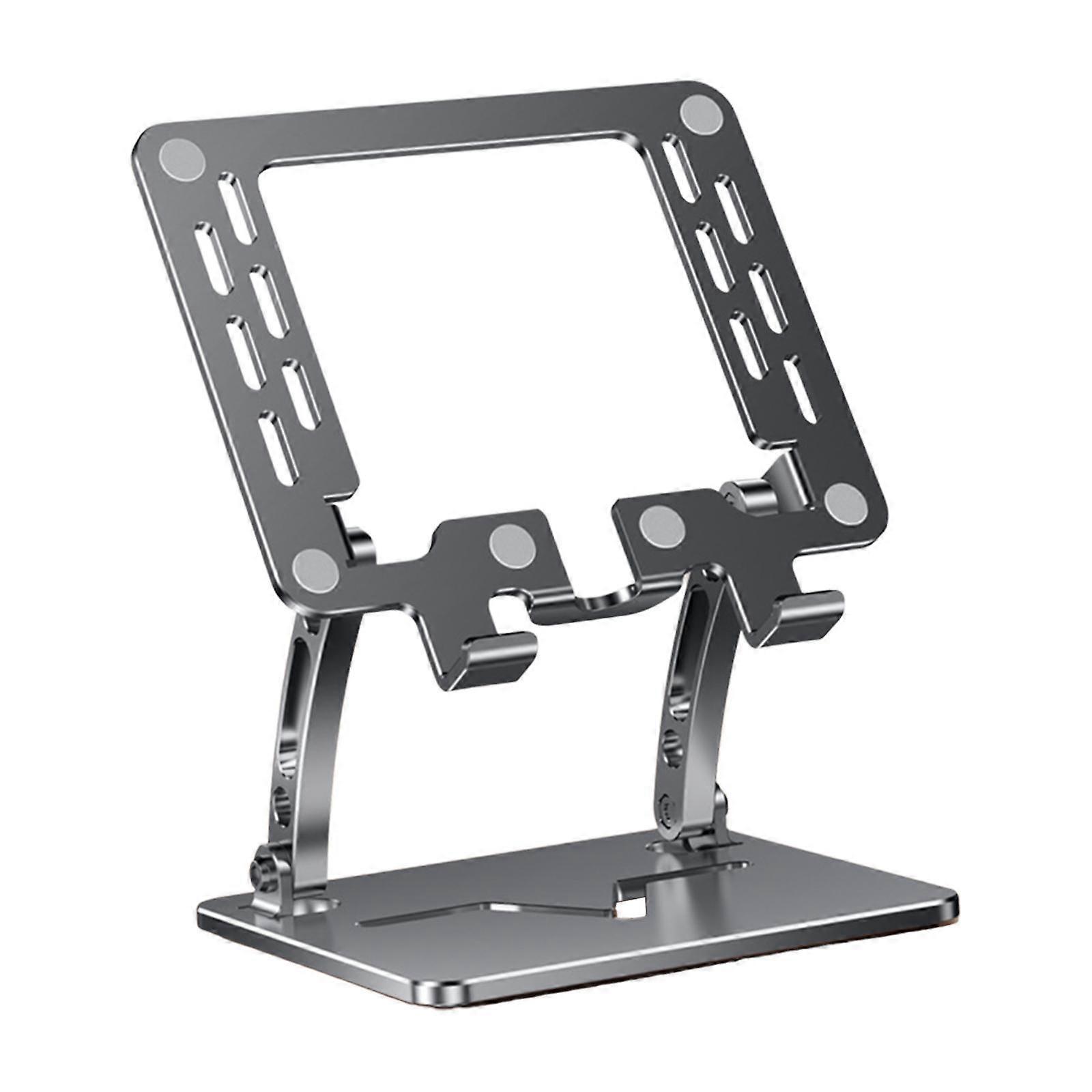Tablet Stand Holder Nonslip Base Desktop Stand Riser Personal Computer Riser Black Round Hole