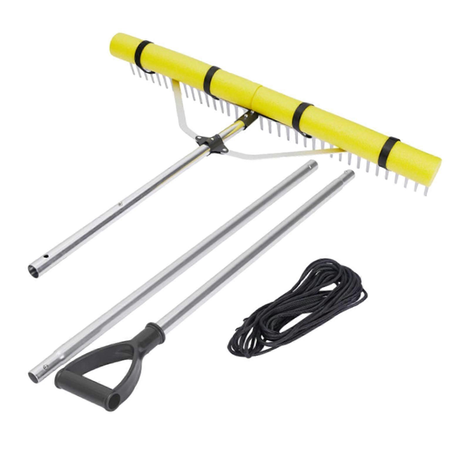 92cm Head Floating Lake Pond Rake Lightweight Foldable 2.3M Extension Handle