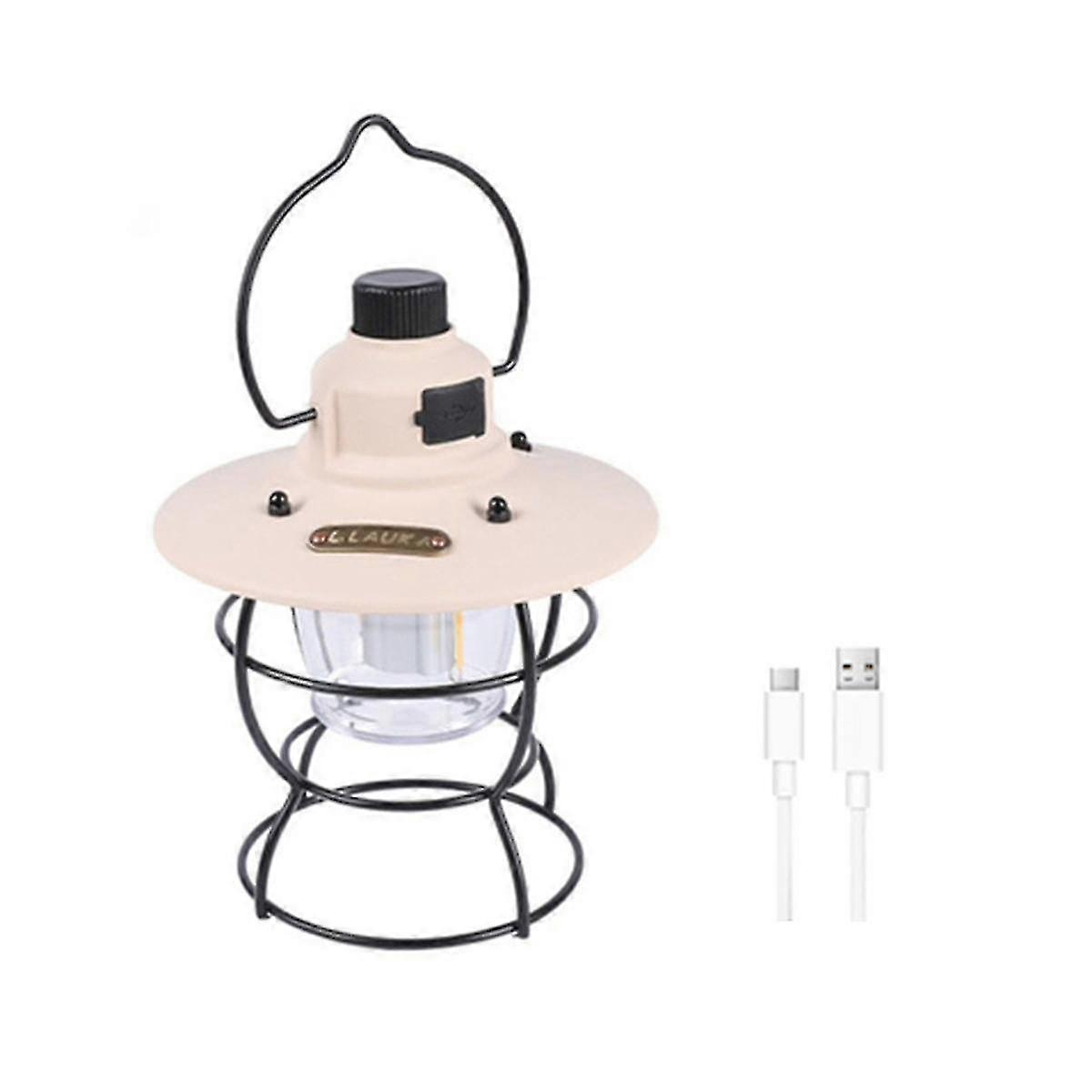 Retro Camping Lights Waterproof Horse Lanterns Tent Lamp Usb Rechargeable Emergency Portable Horse