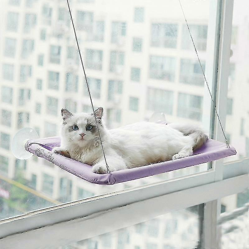 pets suction   cat hammock window hanging hammock(purple )