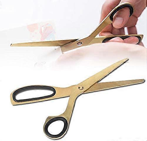 Beautiful colour unique golden scissors, scissors, light gold and black for office home