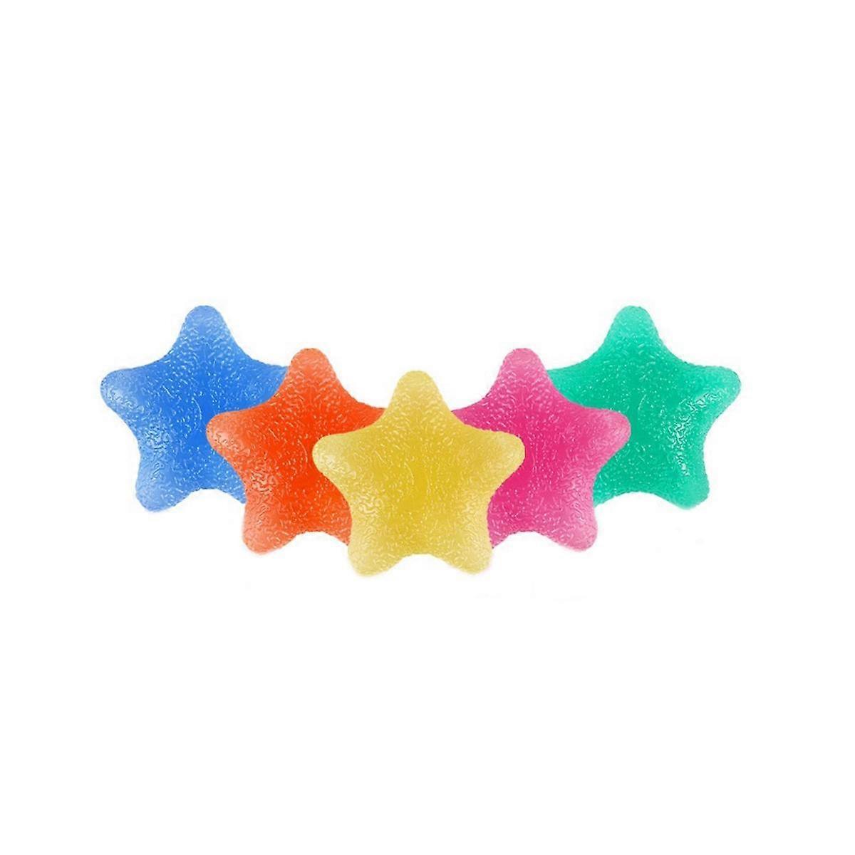 5-Pointed Star Grip Ball Hand Exercise Trainer 5-Finger Hot Hand Strength Elastic Grip