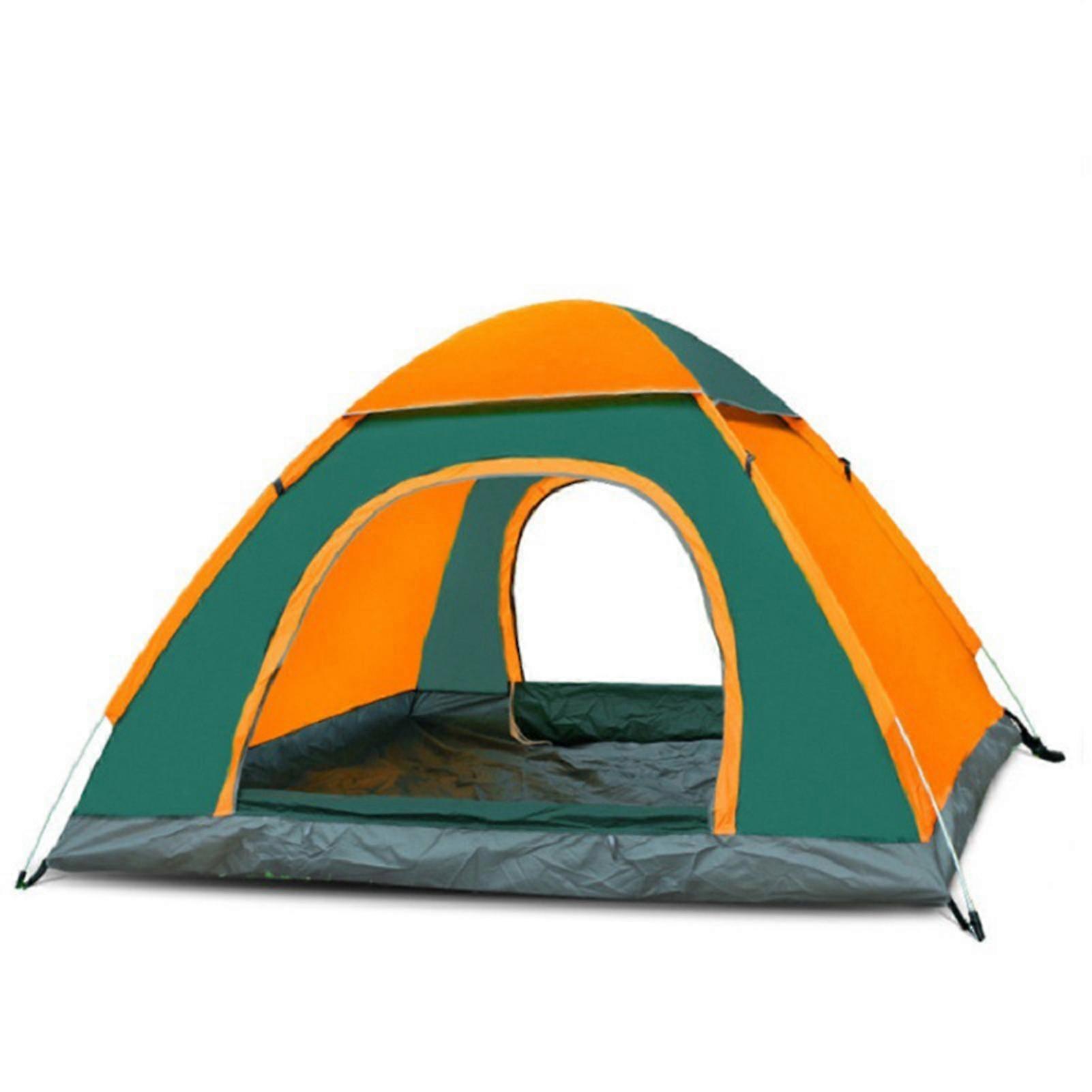 Camping Dome Famliy Tent With Double Zipper Design High-density Mesh Durable Portable