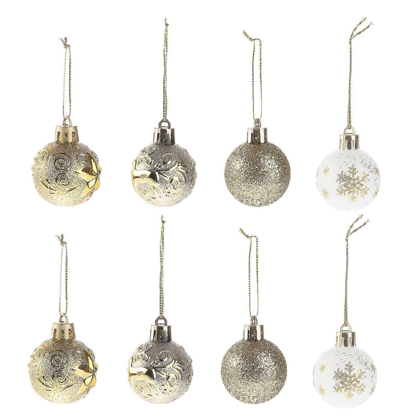 30pcs Creative Christmas Tree Ball Pendants Christmas Tree Ball Pendants