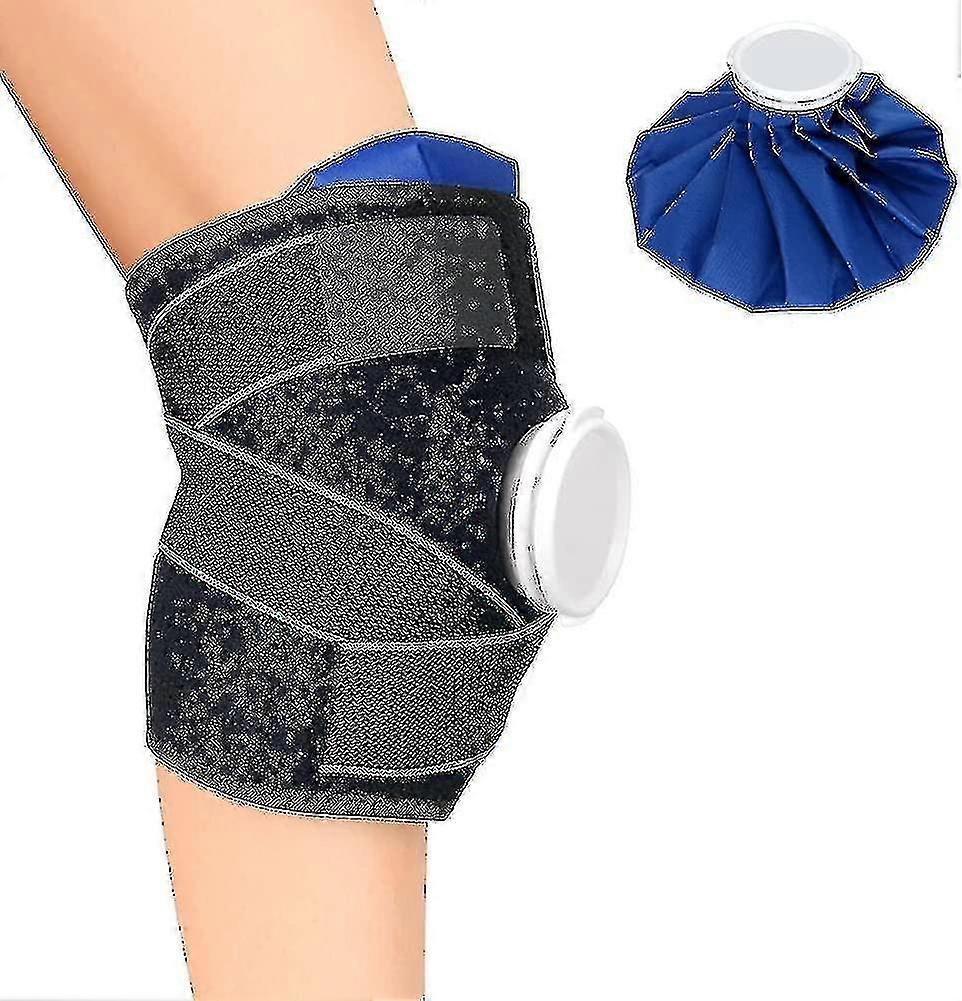Knee Ice Pack Wrap,ice Packs For Injuries,knee Support Brace With Ice Bag,hot And Cold