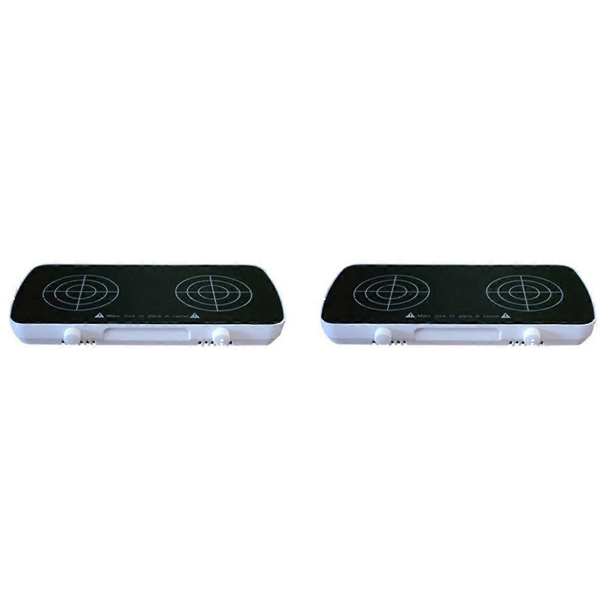 2X Mini Magnetic Stirrer with Stir Bar,2 Working Panel Lab Mixer,1L+1L Capacity,0-4000RPM Adjusat S
