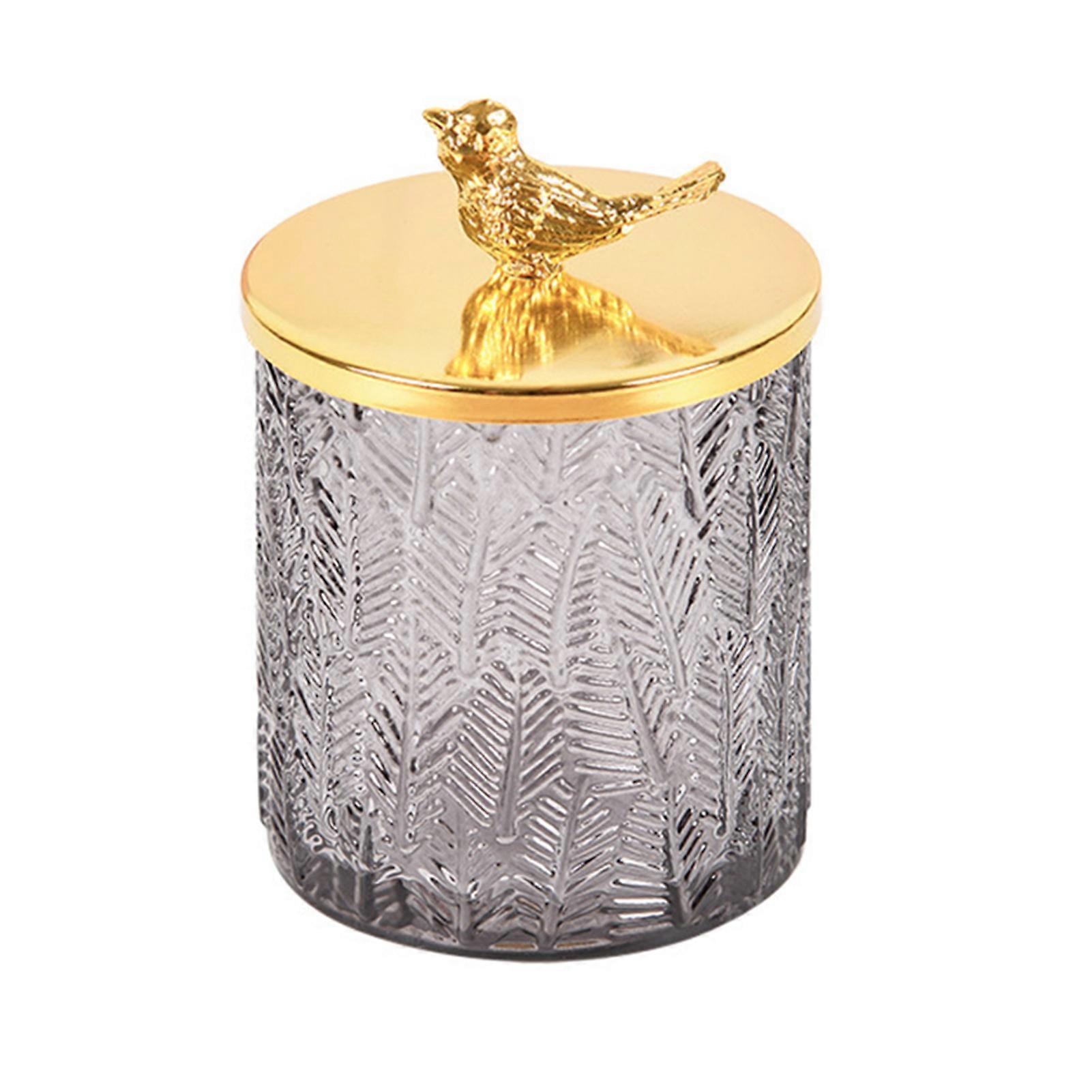 Multifunctional Glass Storage Jar with Lid Transparent Seasoning Candy Tank