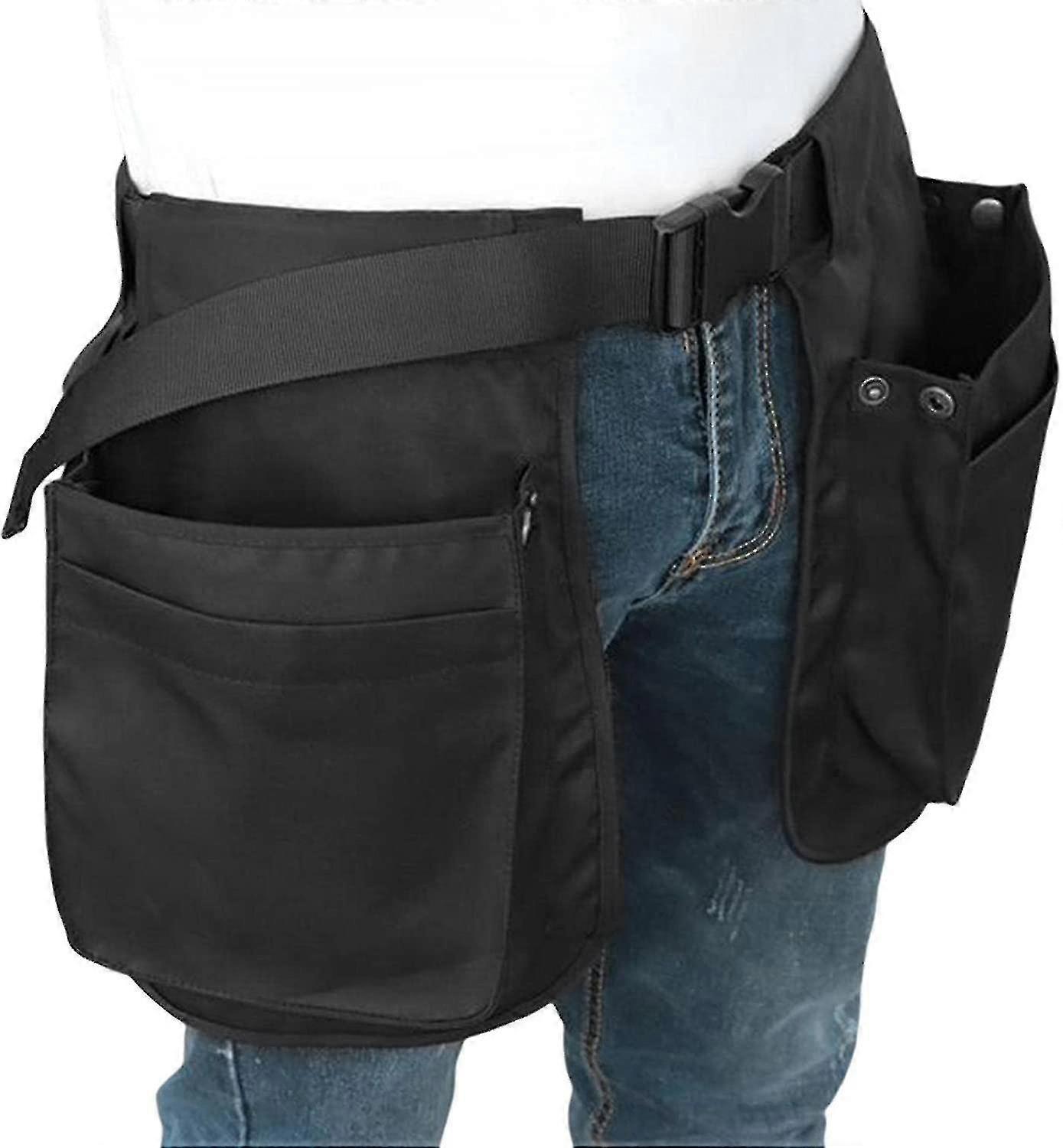 Tool Belt,Adjustable Tool Apron Waist Bag With Belt
