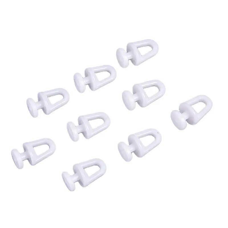 60Pcs Plastic Rail Curtain Conveyor Hook Rollers Home Curtains Accessories