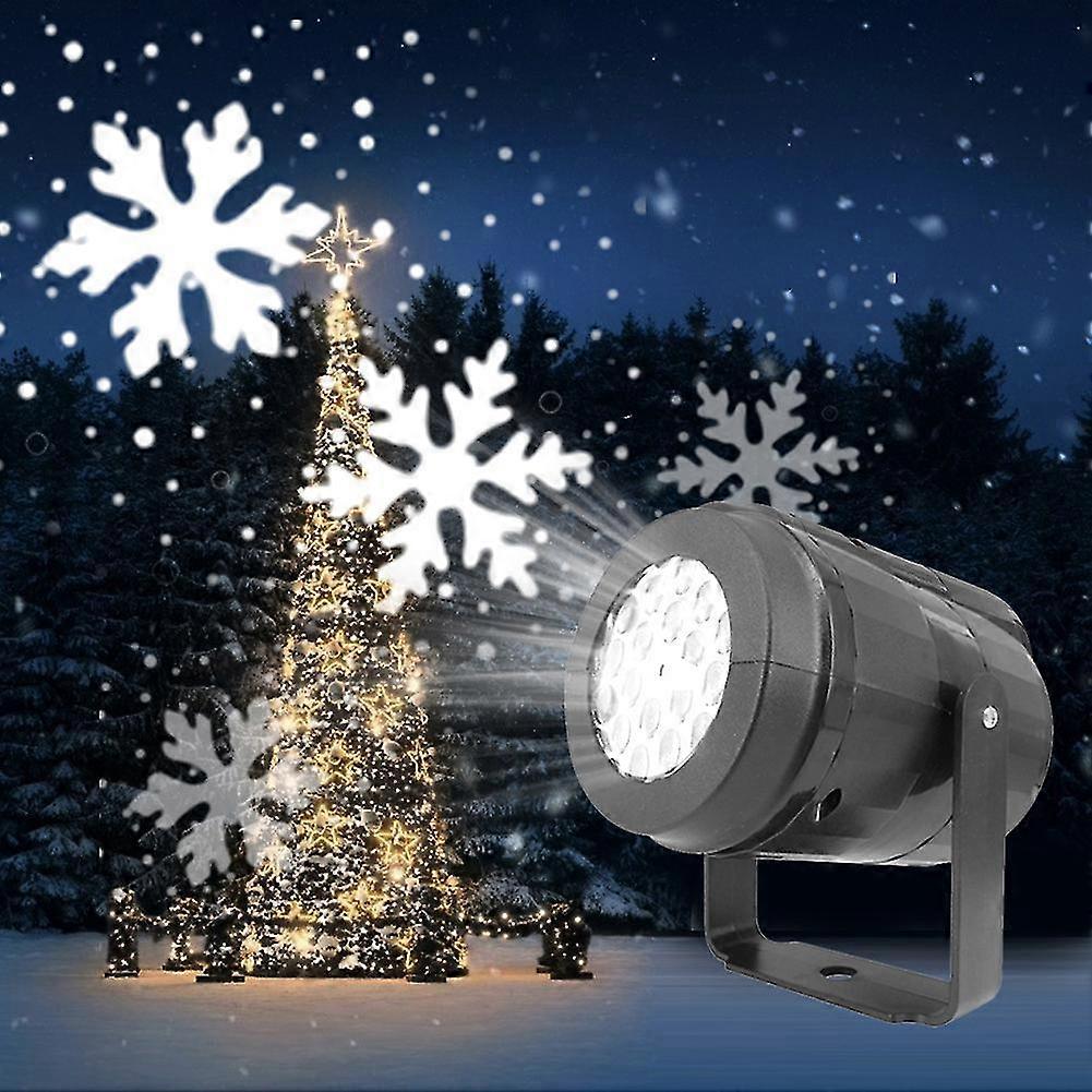 2022 Christmas Led Moving Laser Snow Snowflake Xmas Party Projector Light
