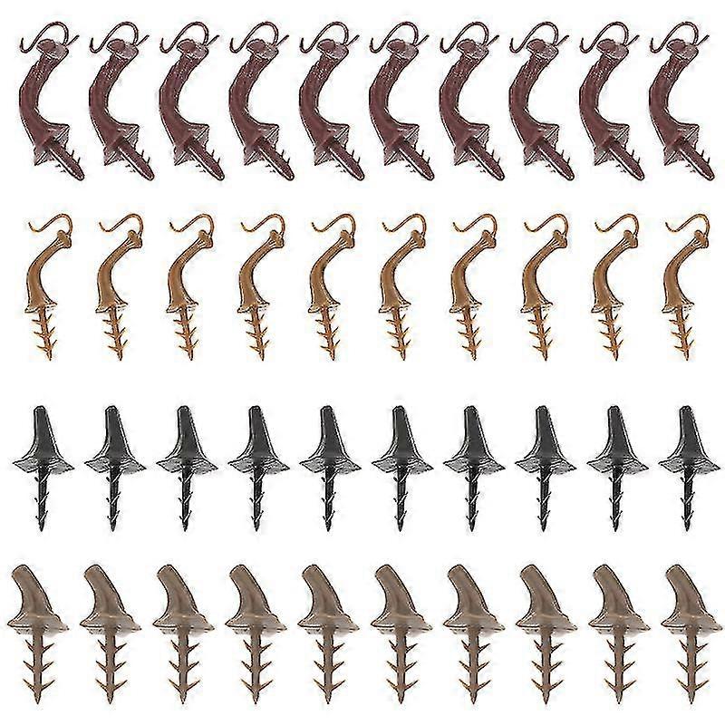 40pcs Halloween Pumpkins Plastic Stalk Pumpkins Making Materials Pumpkin Plastic Base