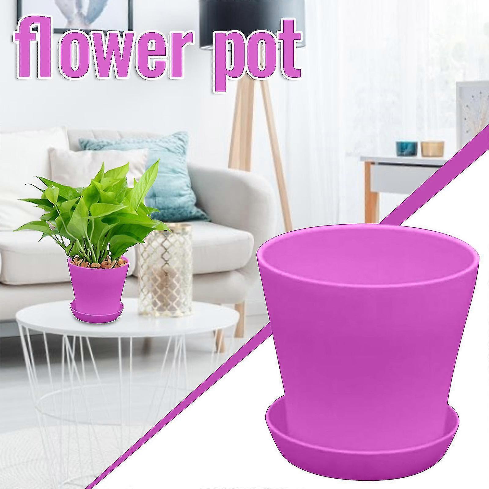 3pc Open Pot Pp Resin Balcony Green Plant Gardening High Waist Long Pot