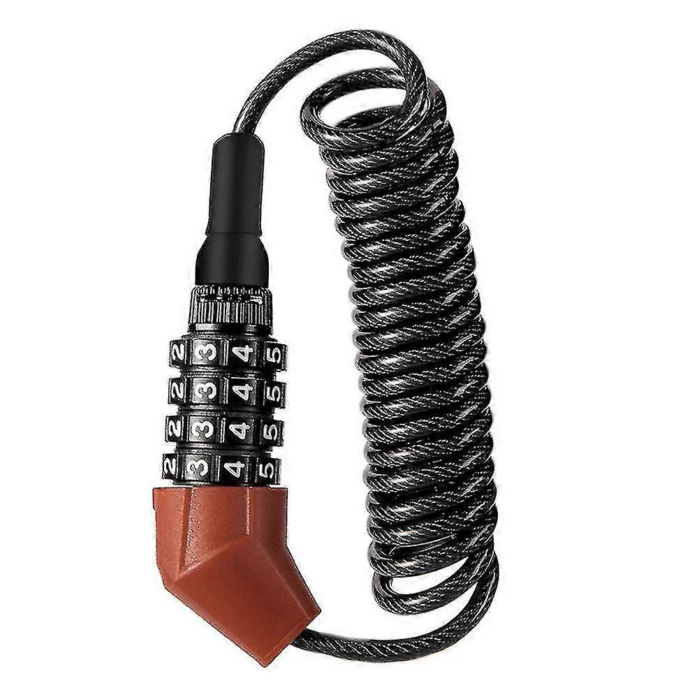 Mini Helmet Lo Anti-theft 4 Digit Password Bicycle Los For Scooter Motorcycle Portableroad