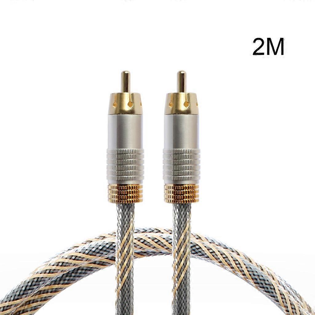 RCA Erkek RCA Erkek Subwoofer Kablosu Subwoofer için Altın Kaplama RCA Video Kablosu