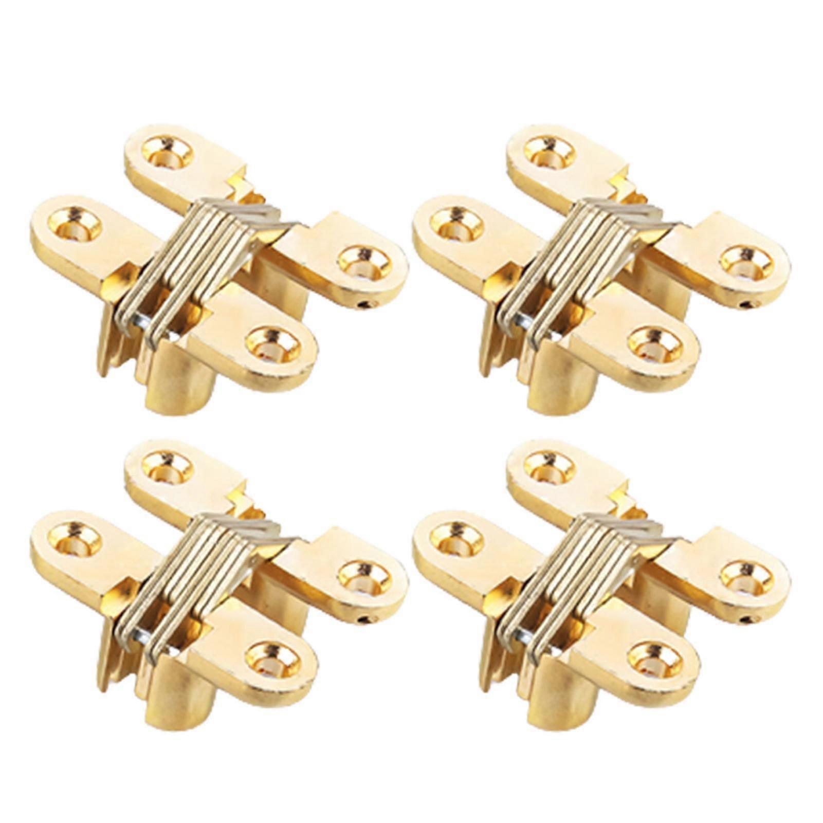 Concealed Small Cross Hinge for Invisible Door Folding Door Cupboard Zinc Alloy