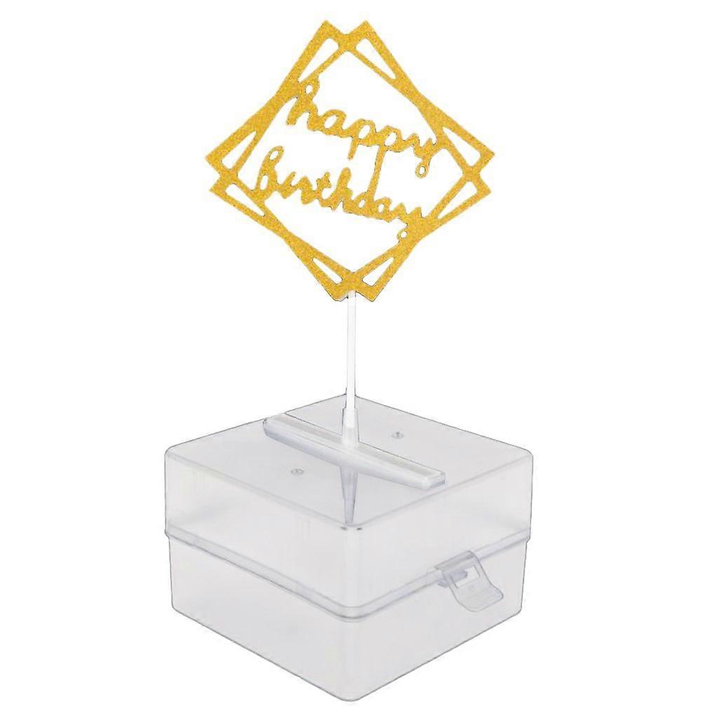 Cake Money Box Handle Happy Birthday