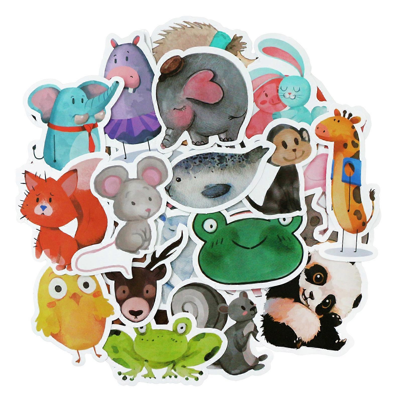 80Pcs DIY Stickers Waterproof Self-Adhesive Decorative Removable Creative Clear Pattern Note Paper Sticker for Home/Family