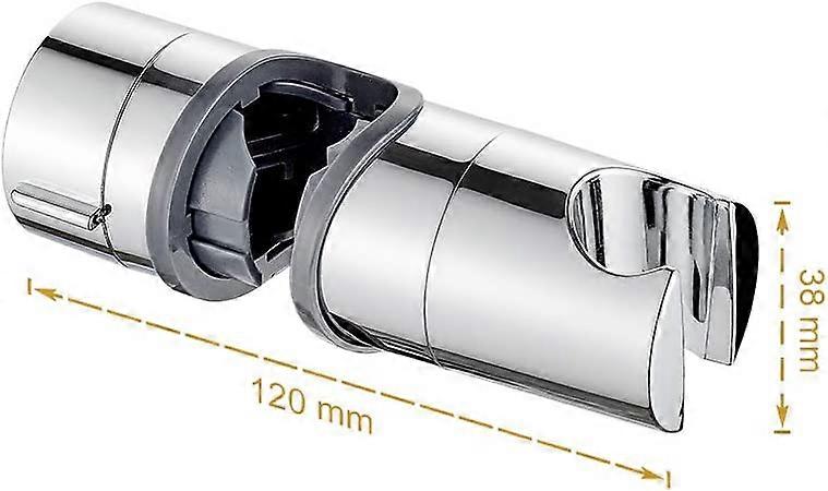 Bathroom Shower Head Holder, Adjustable Hand Shower Clamp, Chrome