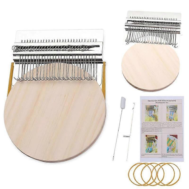 Small loom, weaving tool, quick mini repair loom, loom to make beautiful stitches DIY weaving art (12 hooks)
