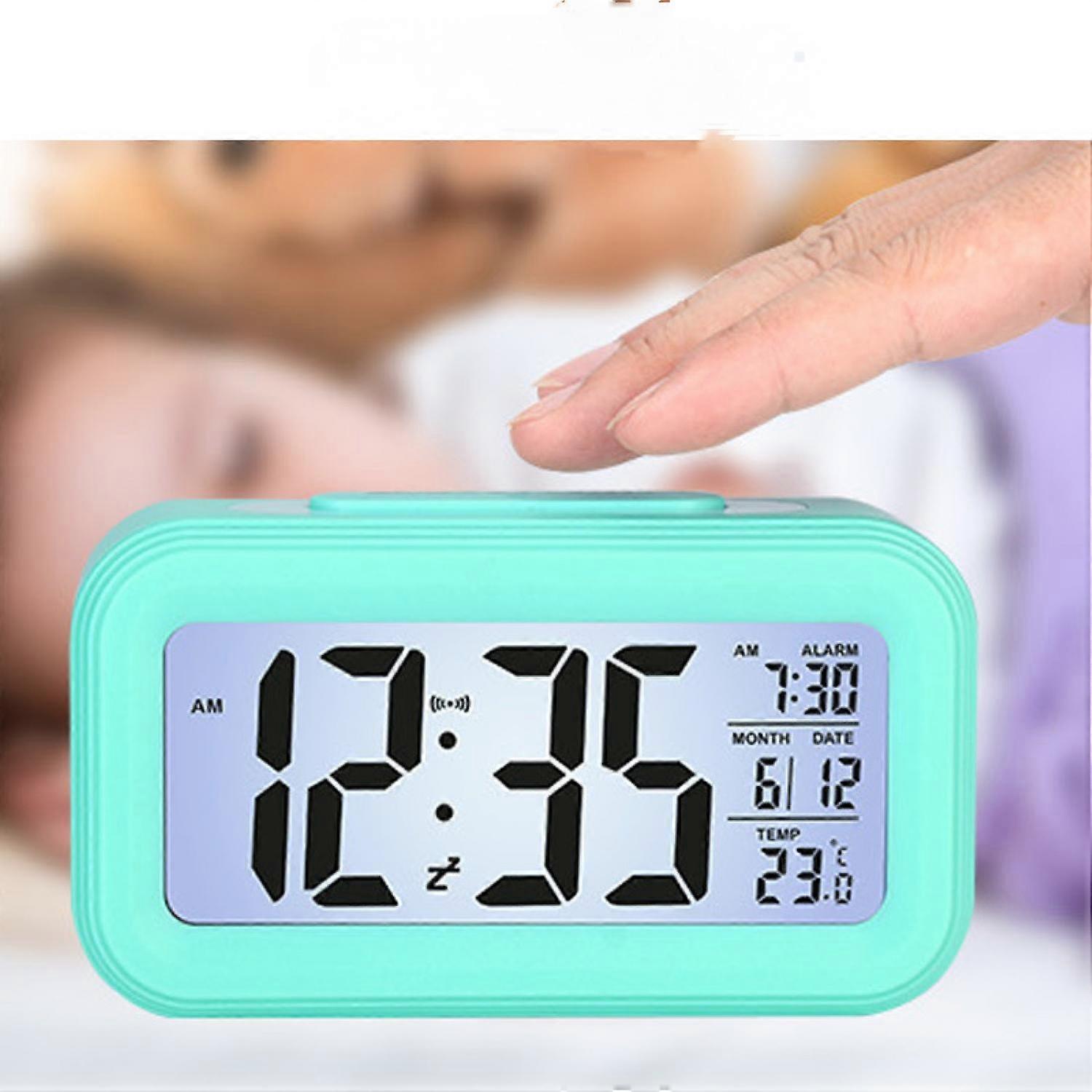 Silent electronic alarm clock with LED display