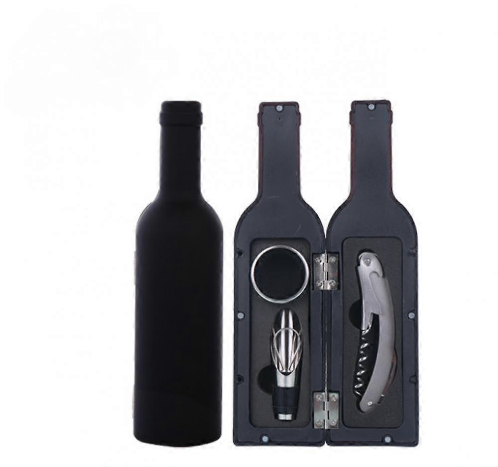 3 piece wine bottle accessory set