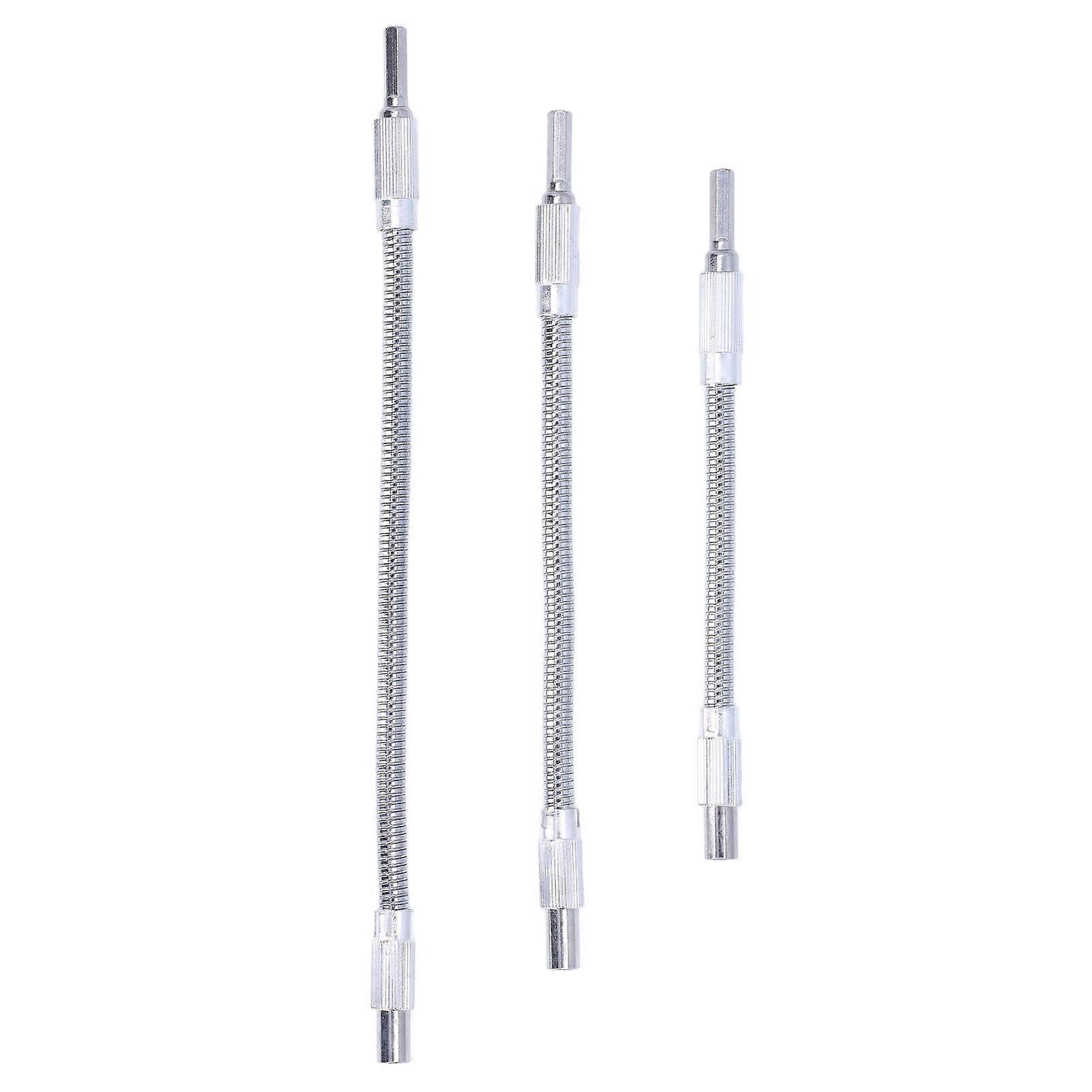 3Pcs Flexible Shaft Extension Universal Drill Bit Extrender Holder 1/4in Set Kit