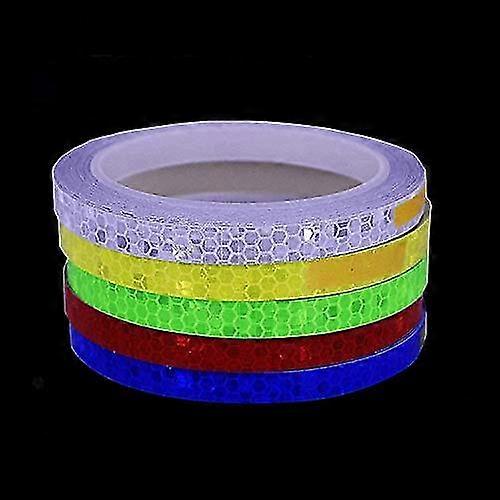 Reflective Tape Outdoor Safety Warning Lighting Sticker Waterproof Bike Reflector Tapefor Car Bicycle Motorcycle Rim Self-adhesive Diy Decoration (5