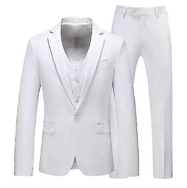 Blazer Pants Vest de 3 peças do Blazer