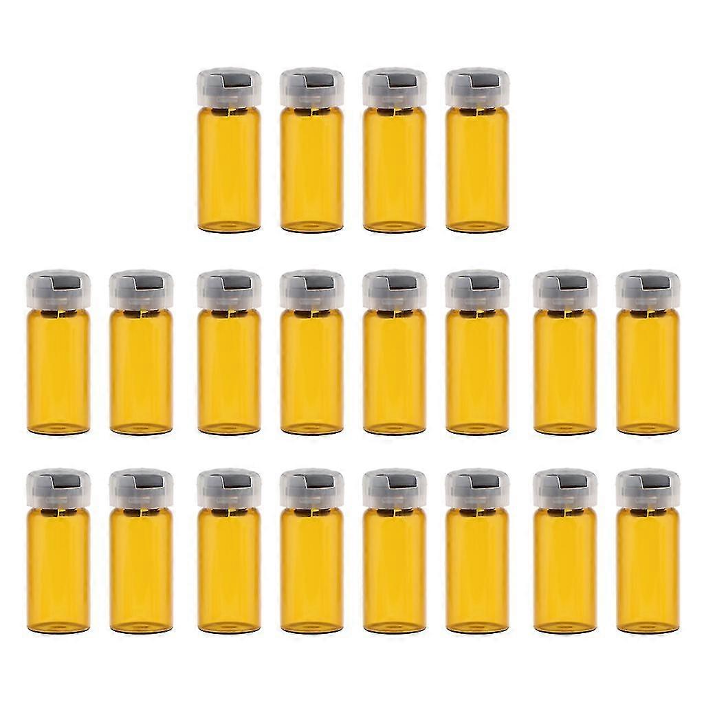 20x άδειο αποστειρωμένο γυαλί σφραγισμένα υγρά δοχεία φιαλιδίων ορού 10ml