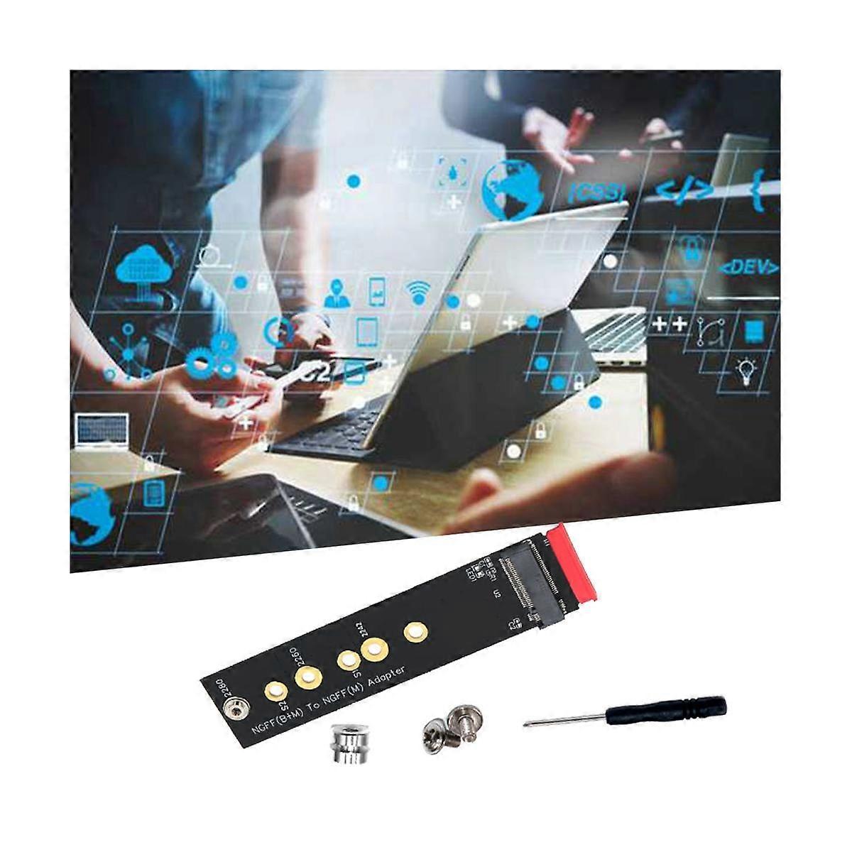 New Version M.2 (NGFF) Key B+M To Key M Adapter for PCI-E Bus SSD Supports 2242/2260/2280 Type M.2