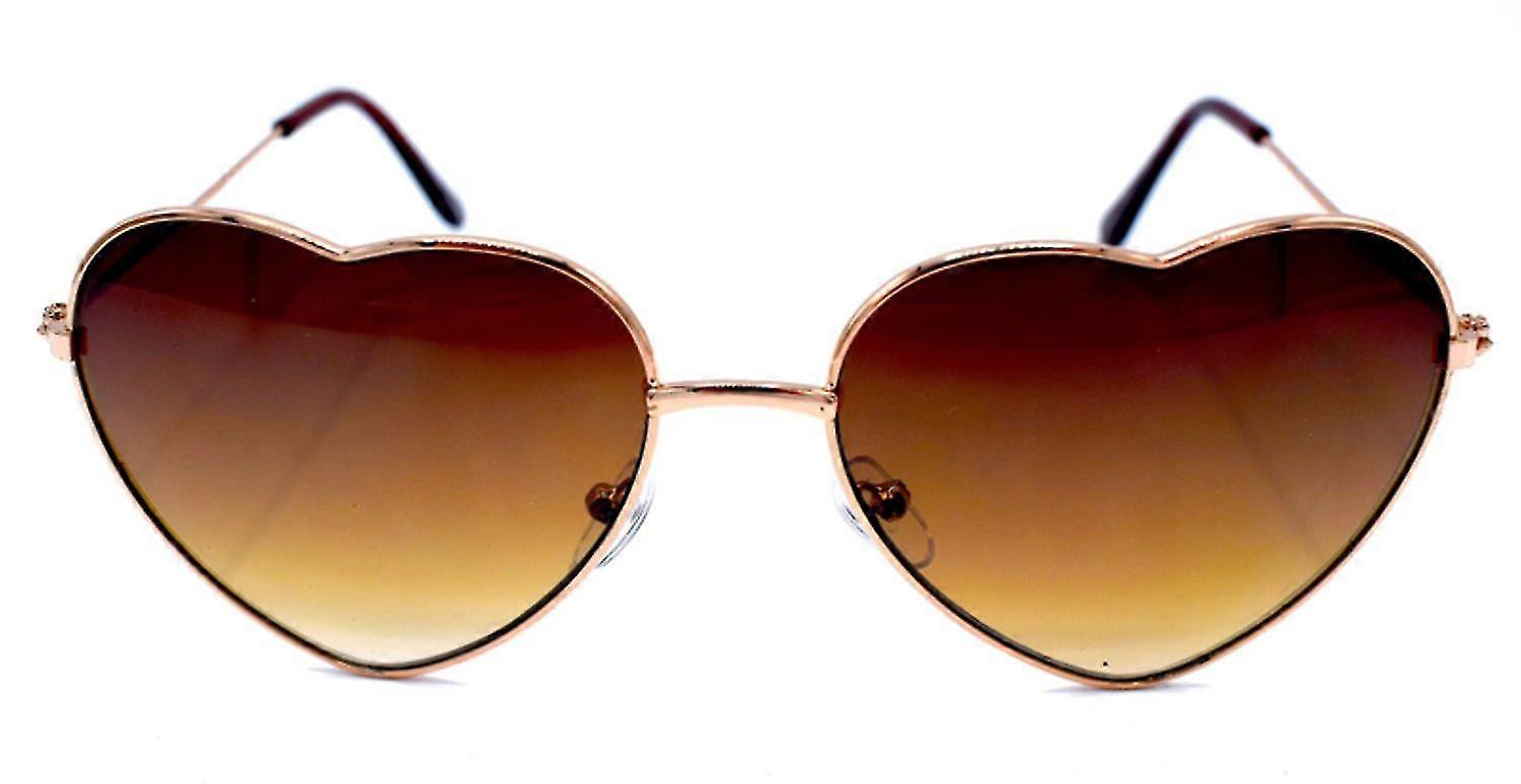MIMIGO Heart sunglasses brown