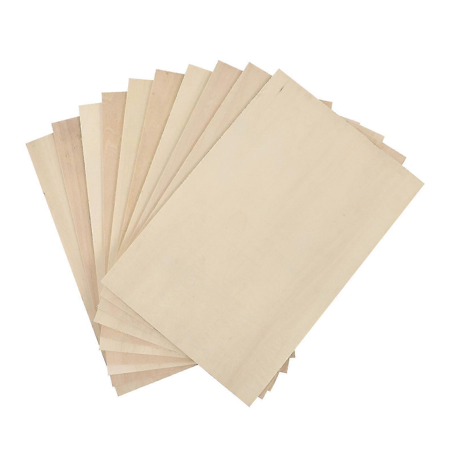 10pcs Κόντρα πλακέ κόντρα πλακέ Diy πυρογραφία προμήθειες ημιτελές ξύλο κομμάτι τέχνης