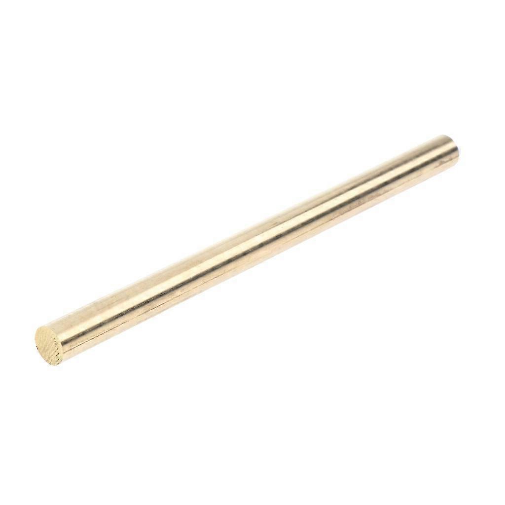 2x 7mm Dia, 4''/10cm Length Solid Brass Round Rod Bar